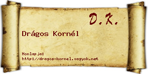 Drágos Kornél névjegykártya